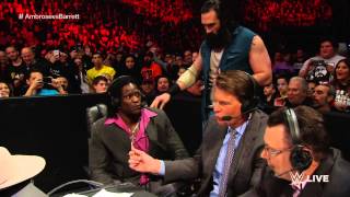 Dean Ambrose vs Bad News Barrett Raw March 2 2015 [upl. by Maximilien]