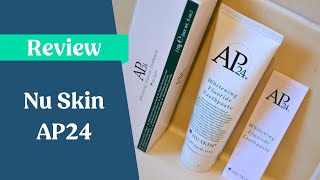 Nu Skin AP24 Fluoride Whitening Toothpaste Review [upl. by Ahsead372]