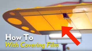 How to Cover a Model airplane with Covering Film [upl. by Gasper]