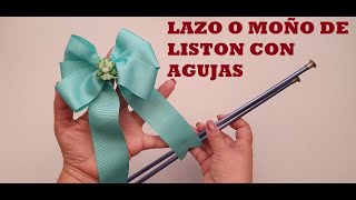 Como Hacer Moño Con Las Manos Fácil  listón [upl. by Eran716]