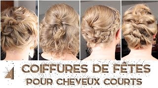 ❄ 4 coiffures pour CHEVEUX COURTS ET FINS  LA Hairstyle Inspiration [upl. by Marillin815]