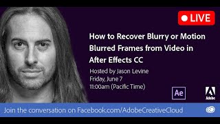 How to Recover BlurryMotionBlurred Frames in Video with After Effects [upl. by Ainadi]