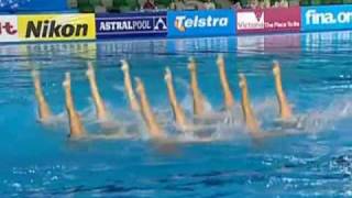 Synchronized SwimmingUSA Team 2007 Fina World Championship [upl. by Charmian]