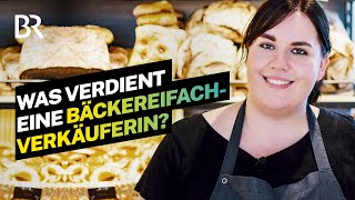 Kuchen Kaffee und Karriere Das Gehalt als Bäckereifachverkäuferin  Lohnt sich das  BR [upl. by Grissel]