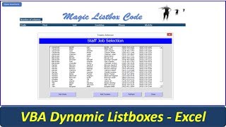 Listbox VBA Code  Awesome Userform Listbox [upl. by Morvin]