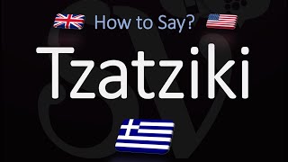 How to Pronounce Tzatziki Sauce CORRECTLY [upl. by Laehcim]