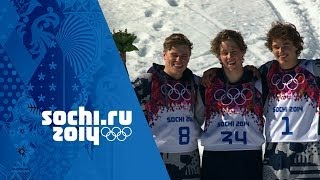 Freestyle Skiing  Mens Ski Slopestyle  Joss Christensen Wins Gold  Sochi 2014 Winter Olympics [upl. by Selena]