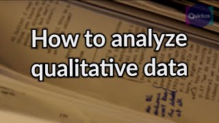 How to Analyze Qualitative Data [upl. by Yaja]