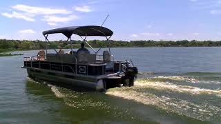 Electric Outboard on Misty Harbor Pontoon  Elco EP20 [upl. by Geirk]