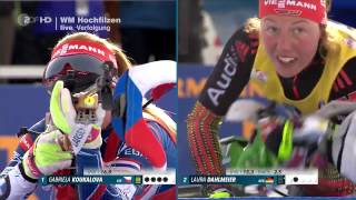 Damen 10 km Verfolgung Biathlon WM Hochfilzen 2017HD [upl. by Nyrroc]