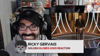 Ricky Gervais  Golden Globes 2020 Reaction [upl. by Eugenio]