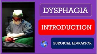 DYSPHAGIA INTRODUCTION [upl. by Aeht]