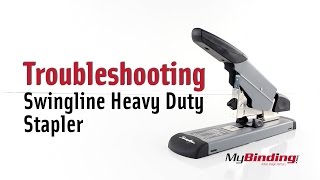 Troubleshooting the Swingline Heavy Duty Stapler [upl. by Aicilanna]