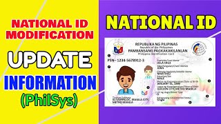 National ID Registration How to Update Information Philsys Online  2022 [upl. by Aurlie]