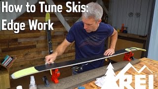 How to Tune Ski Edges  Remove Burrs and Rust  REI [upl. by Maillliw525]