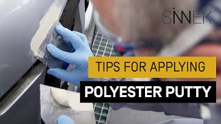 5 Tricks to APPLY POLYESTER PUTTY on a Car [upl. by Seibold]