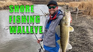 Shore Fishing Walleye Tactics [upl. by Surtemed]