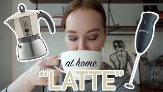 HOW TO MAKE A quotLATTEquot AT HOME moka pot  frother [upl. by Haimorej265]