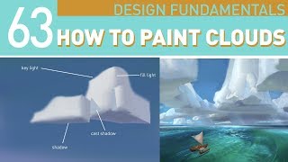 HOW TO PAINT CLOUDS Design them from reference [upl. by Jess]