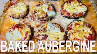 Baked Aubergine with Mozzarella Cheese and Tomato Sauce [upl. by Pitt]