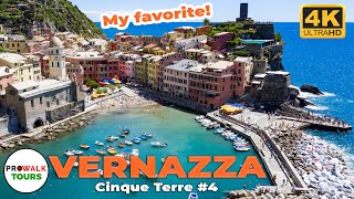 Vernazza Italy Walking Tour 4K  The BEST of Cinque Terre [upl. by Attennaj]