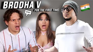 INDIA RAPS Waleska amp Efra react to AIGIRI NANDINI Hip Hop Version  Brodha V LIVE [upl. by Patty645]