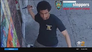 Police seek suspect caught on camera stabbing teen in Brooklyn [upl. by Karsten]