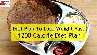 1200 Calorie Diet Plan To Lose Weight Fast  Full Day Meal Plan For Weight Loss  Skinny Recipes [upl. by Aleehs12]