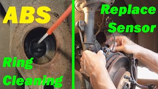 ABS Wheel Sensor Replacement amp Sensor Ring Cleaning  EASY How To [upl. by Eelanej461]