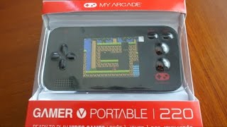 DreamGEAR Gamer V portable  My Arcade 220 Review [upl. by Wye]