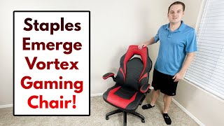 Staples Emerge Vortex Gaming Chair  Review [upl. by Slaby]