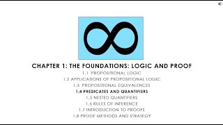 Discrete Math 14 Predicates and Quantifiers [upl. by Eamon574]