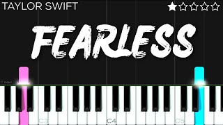 Taylor Swift  Fearless  EASY Piano Tutorial [upl. by Aneet]