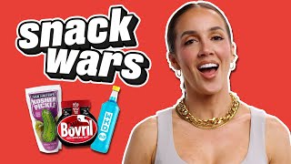 WWE Superstar Chelsea Green Rates British And American Food  Snack Wars [upl. by Opportina]