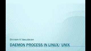 Daemons in LinuxUnix CRON [upl. by Alleuol]