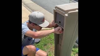 Installing Home Depot Mailbox [upl. by Searby]