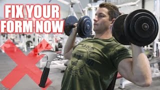 How to PROPERLY Shoulder Press  5 Variations for Muscle Gain [upl. by Aissert]