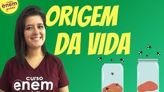 ORIGEM DA VIDA  TEORIAS  BIOLOGIA  Profª Juliana [upl. by Essa]