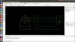 LibreCAD tutorial 3  Creating a 2nd View [upl. by Ailimaj]