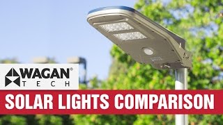 Solar LED Area Floodlight Comparison amp Review  Motion Sensor amp Remote Controlled  Wagan Tech [upl. by Yzeerb]