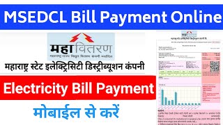 How to Pay Electricity Bill Online  mseb bill payment [upl. by Yttisahc581]