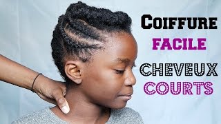 Coiffure Facile Cheveux Afro Courts [upl. by Itsyrc290]