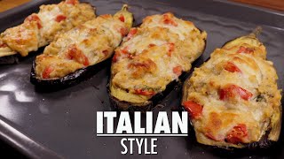 How To Cook Eggplant In Oven  The Best Stuffed Eggplant [upl. by Auqenat]