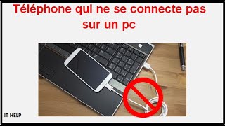 Téléphone non détecté sur pc [upl. by Enialedam]