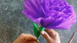 CÓMO HACER FLORES DE PAPEL CREPÉ y hacer coronas para el dia de muertos HOW TO MAKER FLOWER PAPERS [upl. by Odnalra563]