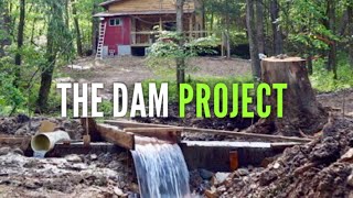 Building A Dam for Hydroelectric Power  Part 1  Off Grid Cabin  EP 22 [upl. by Manaker]