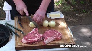 How to grill Rib Steaks amp Beef Sauce  Recipe [upl. by Narra]