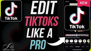 How to Edit a TikTok Video [upl. by Tnomyar]