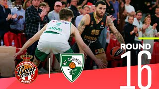 Monaco wins coming from behind  Round 16 Highlights  Turkish Airlines EuroLeague [upl. by Mairam]