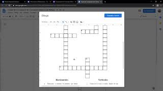 Resolviendo Crucigrama desde Documentos de Google [upl. by Dnalra]